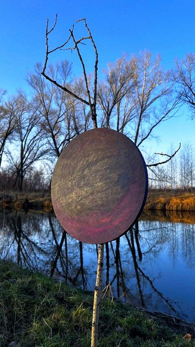 Картина на круглом холсте