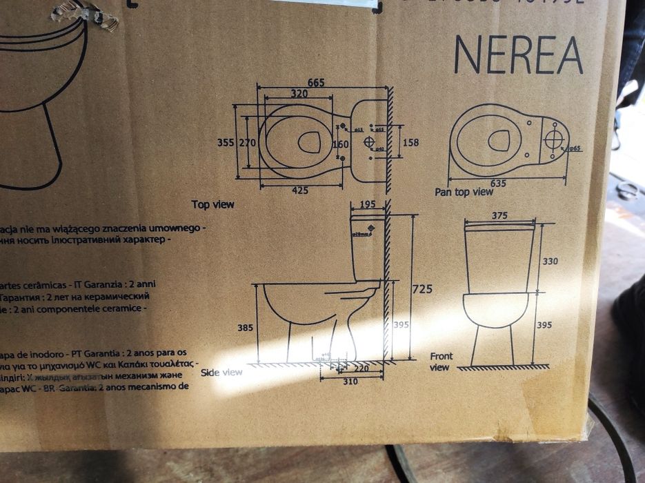 Wc cu bideu  incorporat