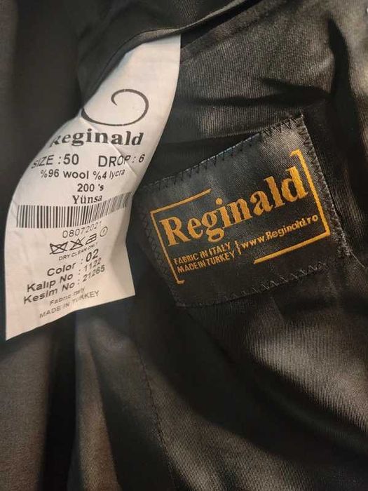 Sacou si Pantalon: Costum 2pcs slim-fit 96% lana 200`S / 4% lycra