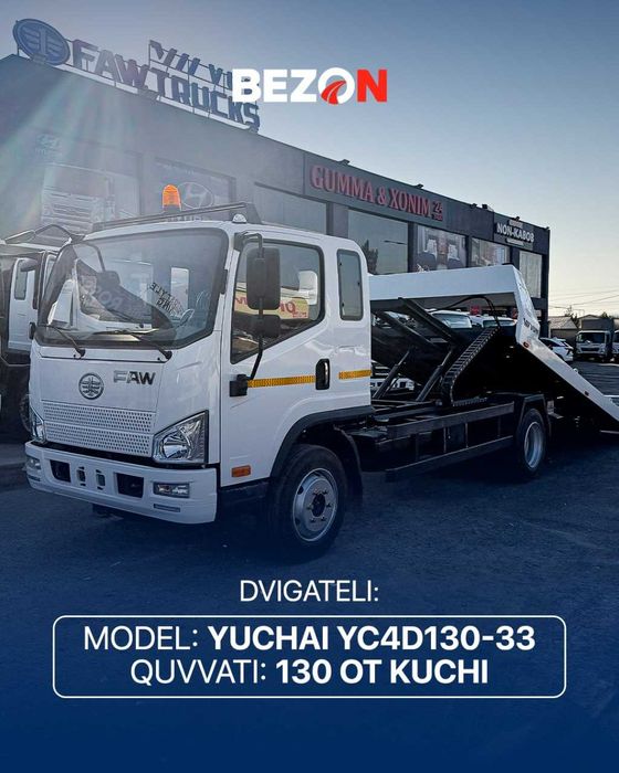 Evakuator surma platformalik (со сдвижной) FAW Tiger V