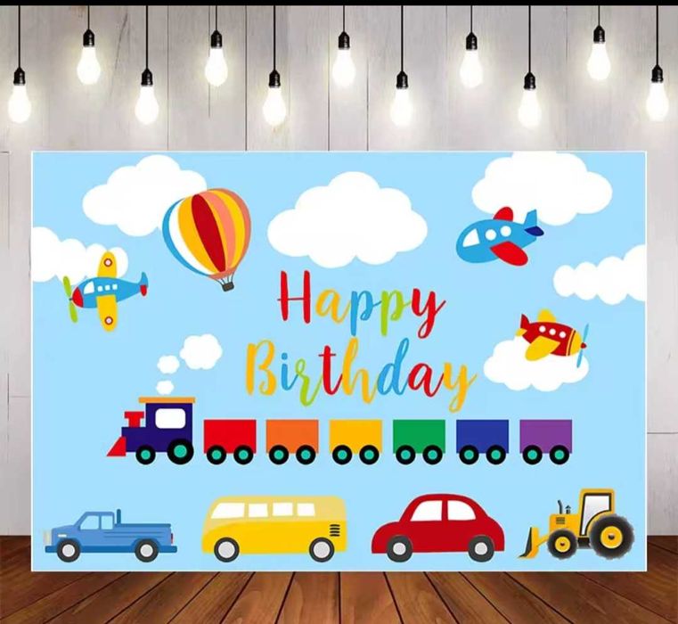 Украса за рожден ден на тема Превозни средства