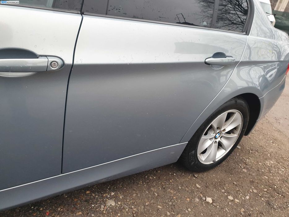 Usa Usi Portiera Portiere Stanga Spate Dezechipata BMW Seria 3 E90 Berlina Sedan 2004 - 2011 Culoare A34 Arktis Metallic [K9276]