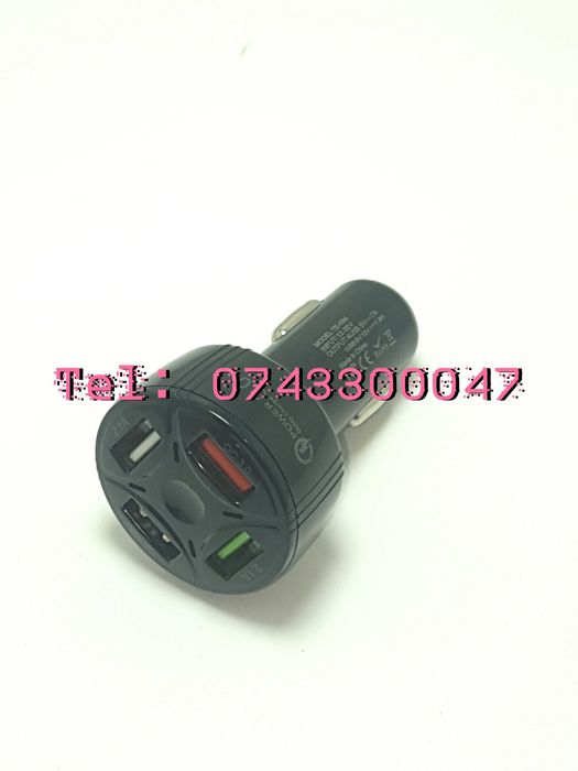 Superfastcharge Incarcator Auto Cu Patru Porturi Usb Partycharge