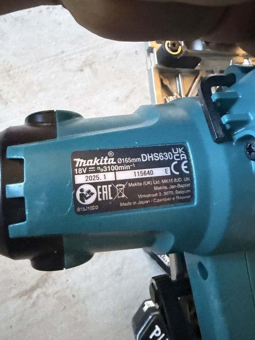 Makita DHS 630 18v 2025г. ръчен циркуляр