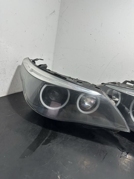 Faruri BMW Seria 5 E60 E61 xenon adaptive custom cotton Becuri led