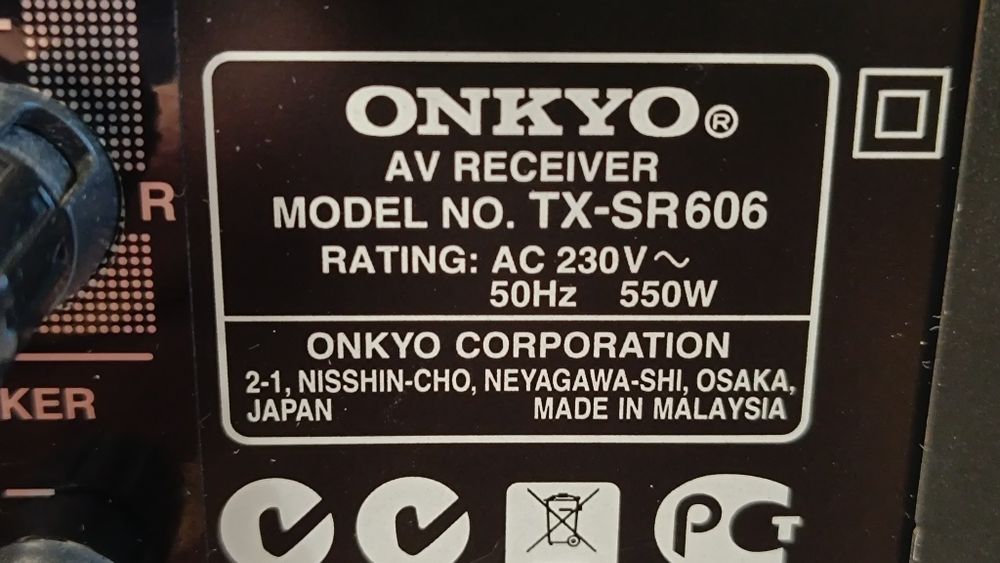 Receiver Onkio tx-sr 606
