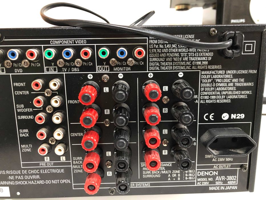 Denon AVR-3802, amplituner 7.1 dolby digital, prologic, DTS, reciver