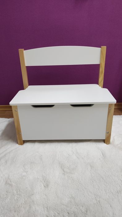 Детска пейка с ракла от MDF и дърво