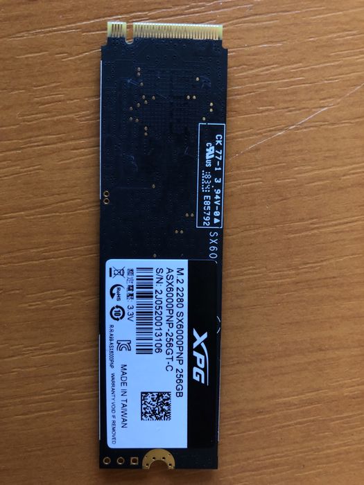 SSD A-Data ASX6000PNP de 256gb
