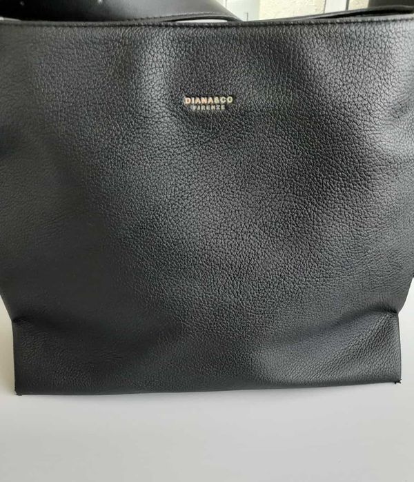 Класическа черна чанта Diana & Co от еко кожа