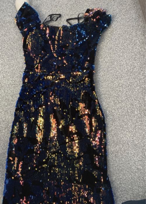 Rochie de seară din paiete reversibile