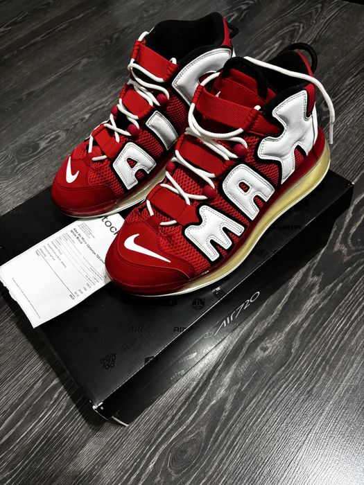 Nike Uptempo 720 Univ Red White Black