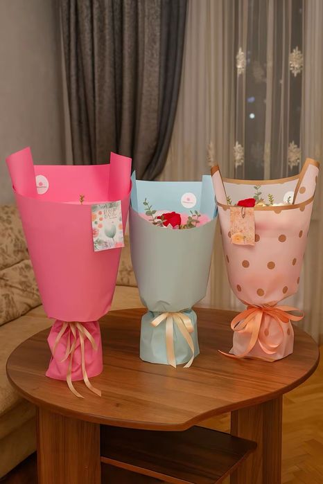 Цветы розы букеты мыльные розы