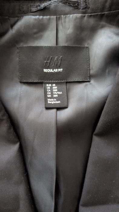 Sacou negru H&M mărimea M/48