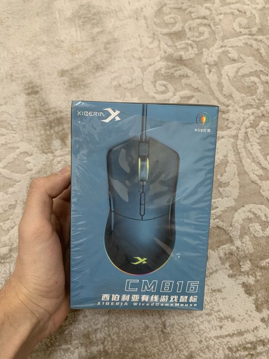 XIBERIA CM816 simli gaming mishka, RGB yoritish bilan