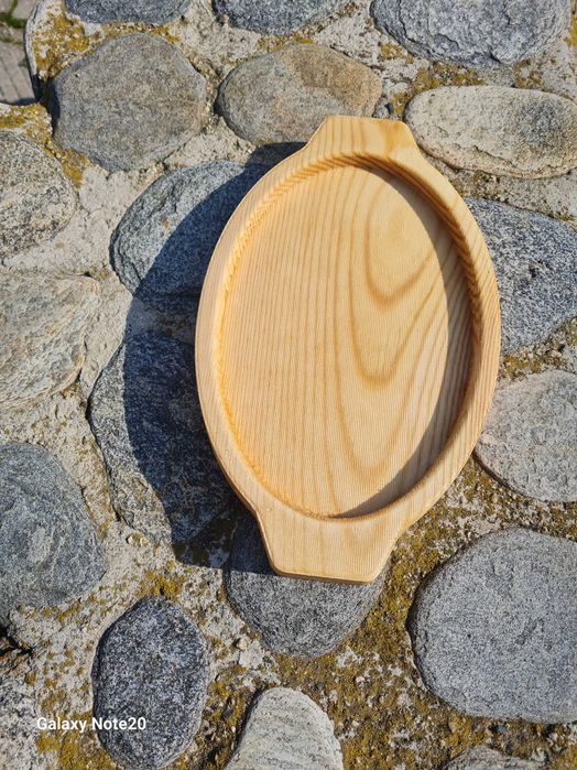 Поднос, дървен поднос,Великден