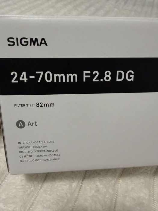 Obiectiv AF Sigma 24-70mm F2.8 OS HSM (A) pentru Canon