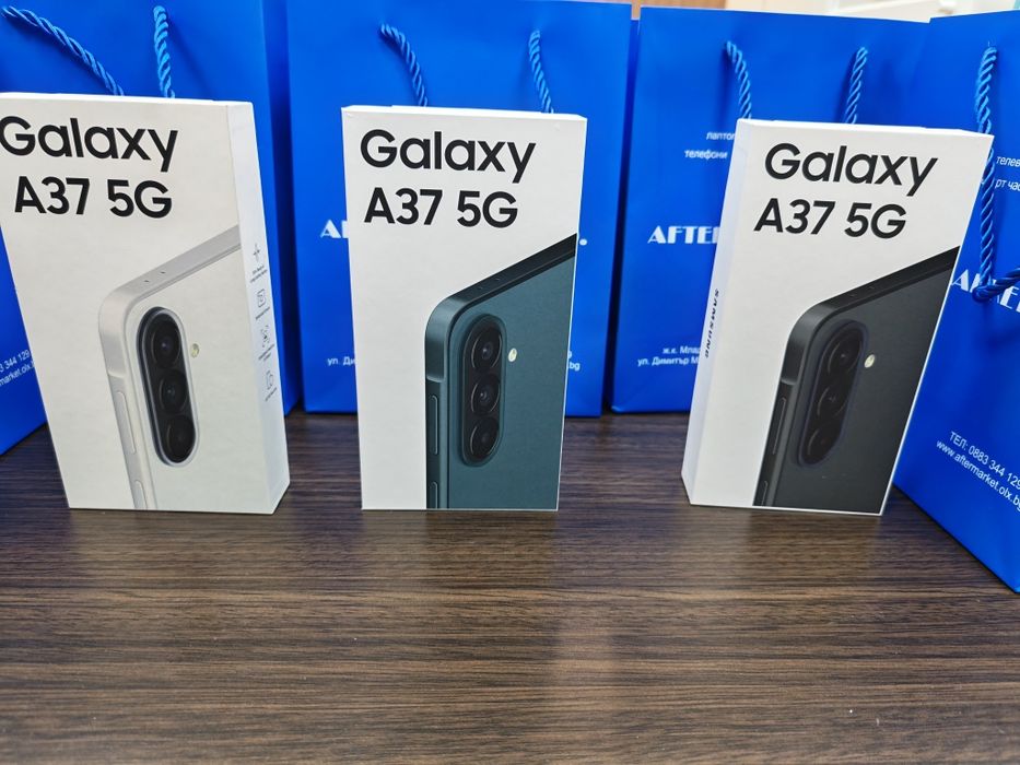 ^^^ 128GB Samsung A37 5G ГАРАНИЦЯ А1 до 2028 Black / White / GreyGreen