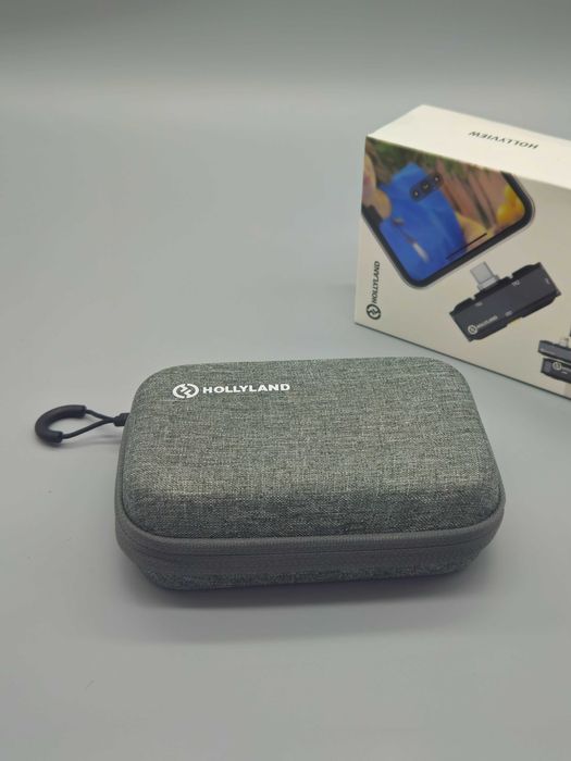 Безжичен микрофон Hollyland (USB-C) 2 бр. мик + приемник +заряден кейс