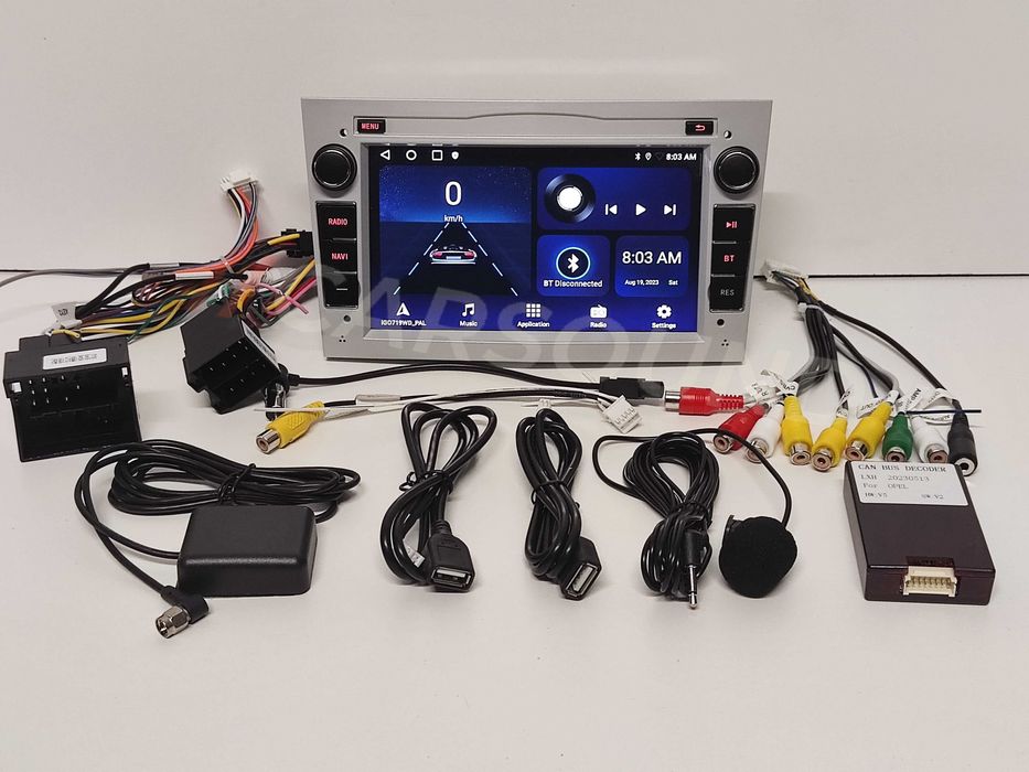 7" Android 14 Мултимедия Opel Zafira Astra Vectra Corsa Meriva Signum