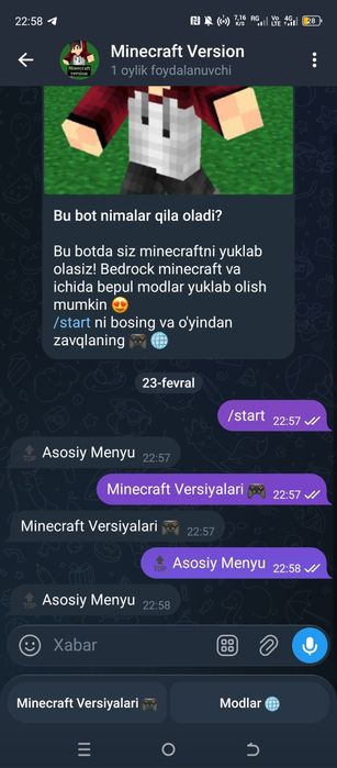Yangi yaratilgan profissional bot sotiladi