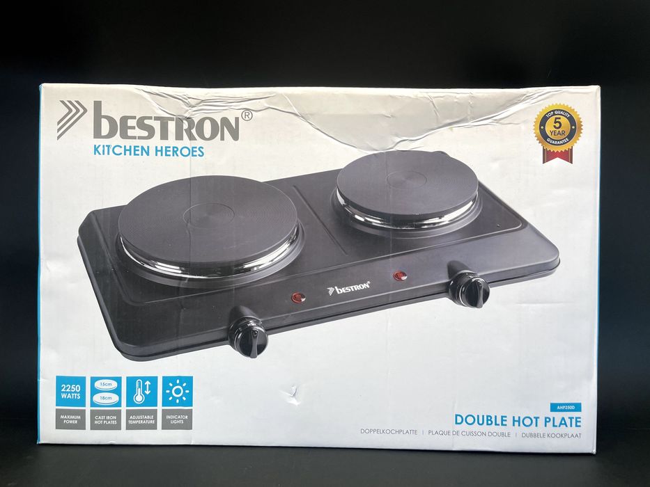 Plită dublă metalică Bestron AHP250D