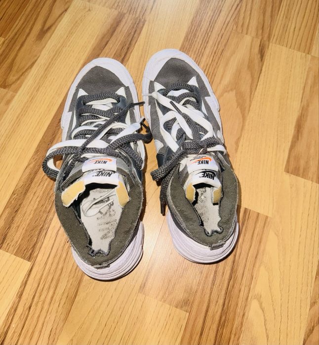 Nike Tenisi Blazer Low Iron Grey x Sacai