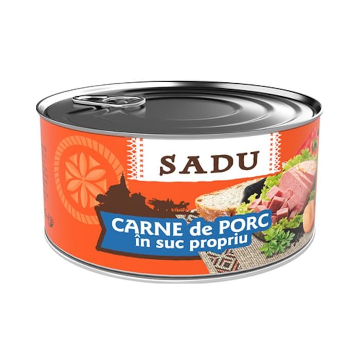 5 Conserve Carne + 5 Pungi Sare de masă Extrafină iodată. La 32 lei.