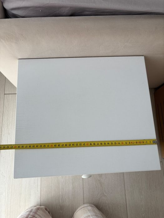 Set 2 Noptiere Albe   35 ×  35  × 40