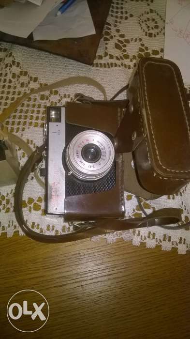 Aparat foto Smena, toc original, blitz, ap. luminozitate, aparat mărit