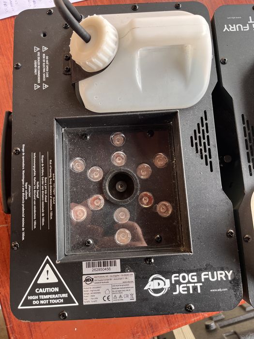 2x ADJ Fog Fury Jett – Mașini fum vertical RGB profesionale