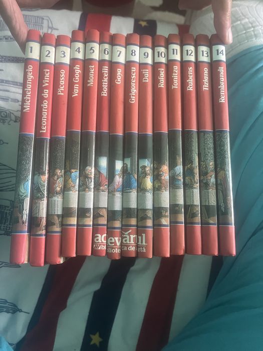 Colecția Pictori de Geniu Adevărul (14 vol), stare f. bună. Toți marii artiști (Da Vinci, Rembrandt, Dali). Pret: 200 lei. Livrare prin curier