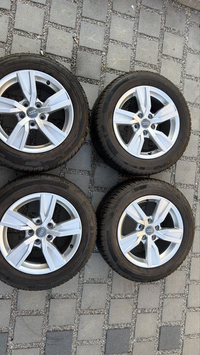 Jante originale Audi 16” + anvelope de iarnă Dunlop