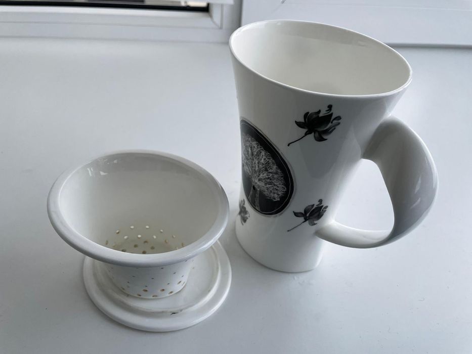 Cana mare ceai Wagner portelan pictat manual bone china