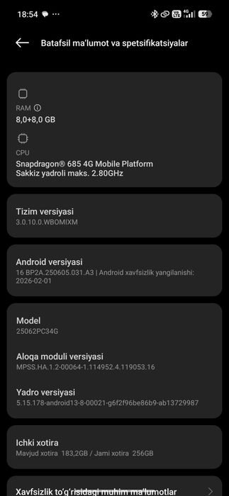 Poco M7 4G kafolati bilan