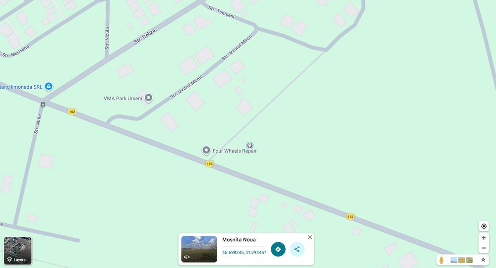 PROPRIETAR – Vând teren intravilan Urseni Mosnita Noua (Cel mai bun pret 60 euro/mp)