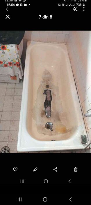 Reconditionari cazi de baie din Fonta, Tabla, Acril,