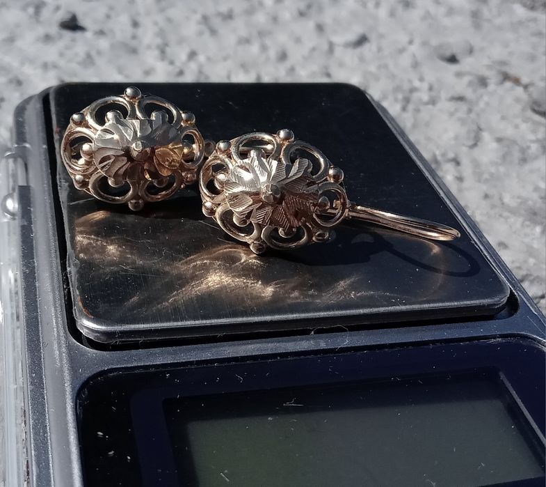 Cercei aur 14k model vintige