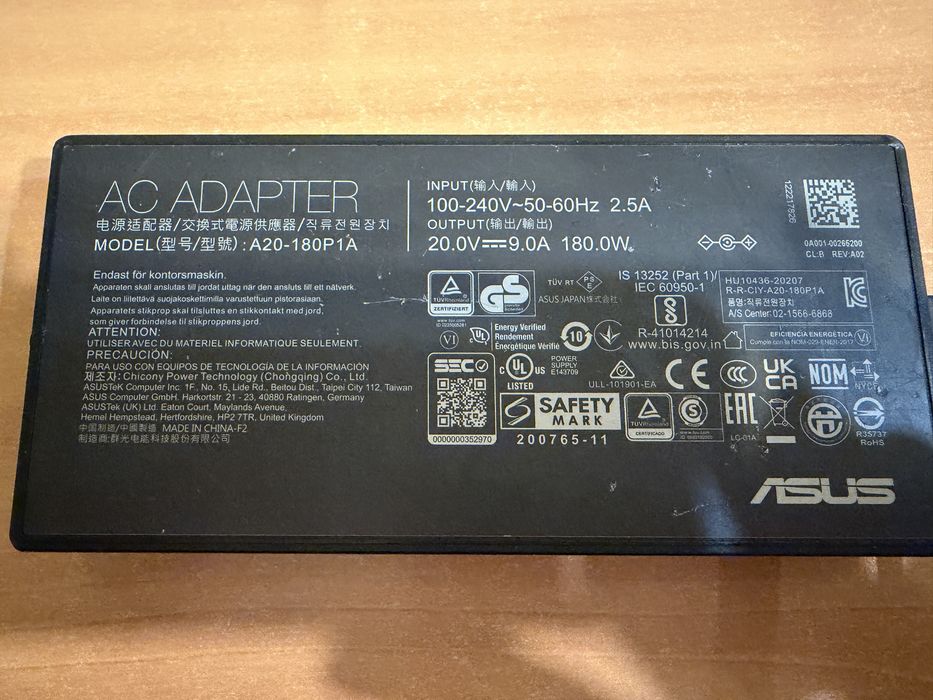 Адаптер за лаптоп Asus 180w оригинално