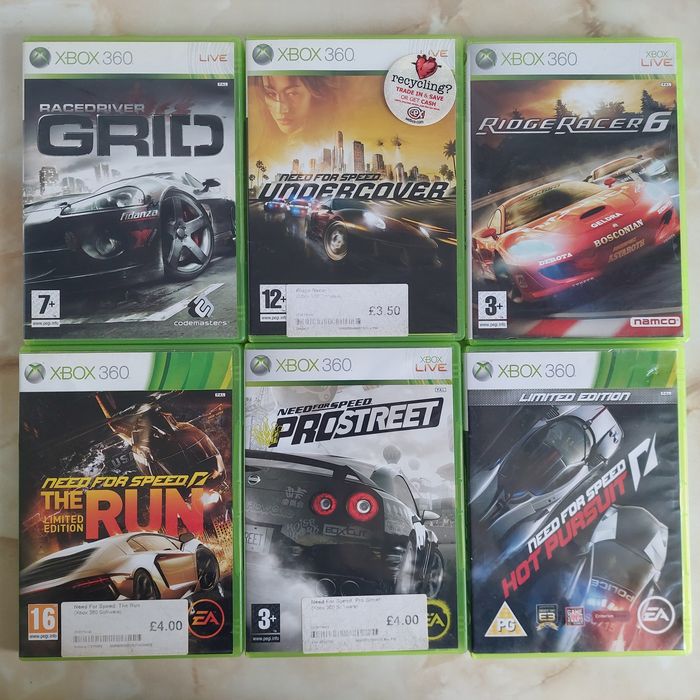 [Xbox360] Vând 12 jocuri cu mașini pentru Xbox 360 //poze reale