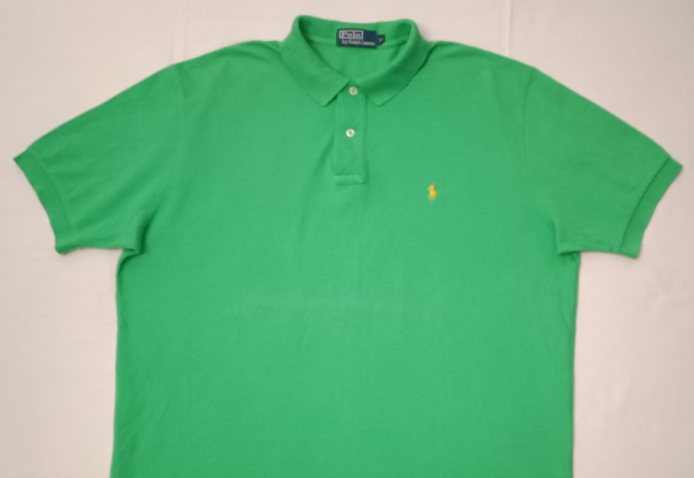 POLO Ralph Lauren оригинална тениска XL памучна зелена поло фланелка