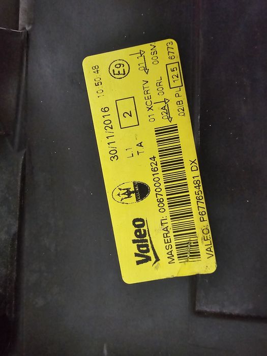 Far dreapta Maserati Quattroporte dupa 2014 cod 00670001624