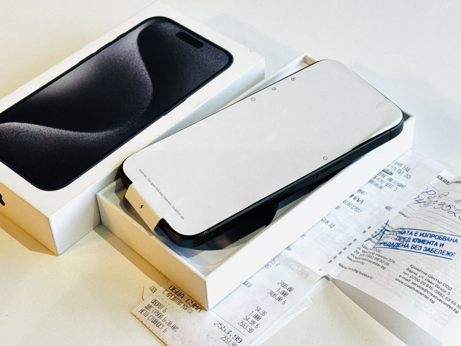 Iphone 15 Pro 256GB Black Titanium Батерия 97% Гаранция