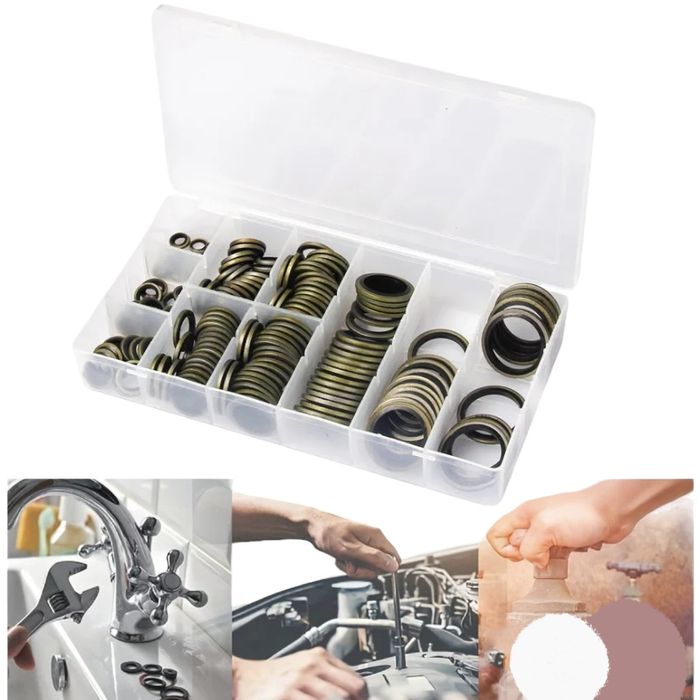 Комплект от стоманени дифтунги с гума , 90бр