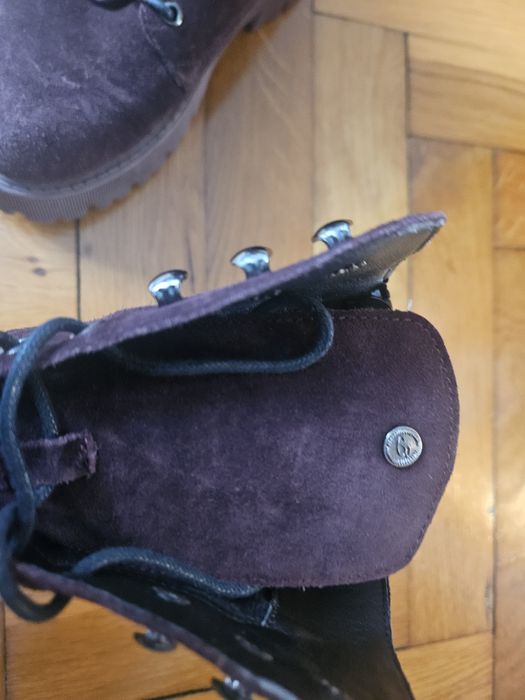 Ghete dama Benvenuti din piele naturala bordo 37