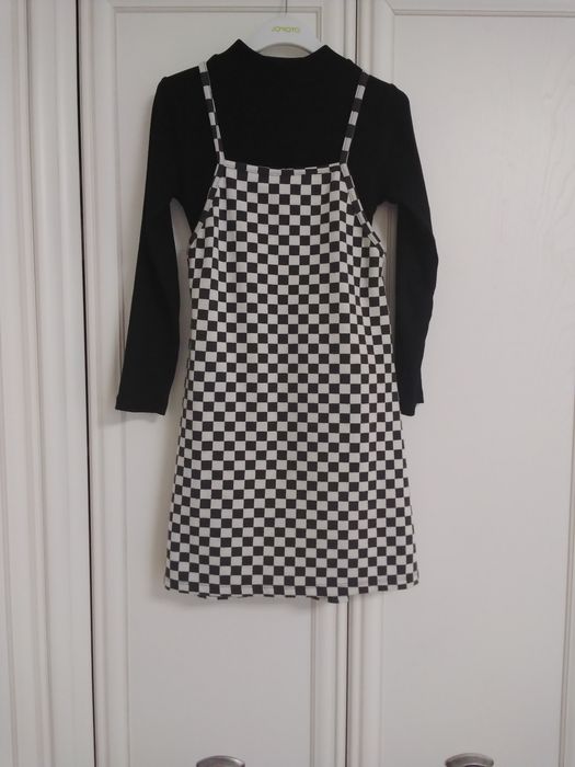 Сарафан с лонгслив с горлом для девочки