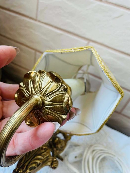 Красива месингова лампа за стена от Англия