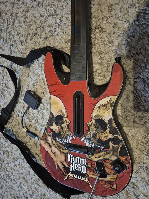 Controller guitar Hero ptr  PlayStation 3 ps3 ps 3 wireless complet cu dongle, Chitara model Les Paul,