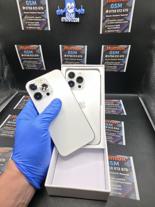 iPhone 13 Pro / Silver / 128GB / 100% / Garanție / Posibilitate Rate