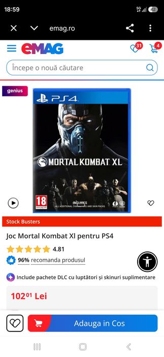 Joc pentru ps4 ne jucat